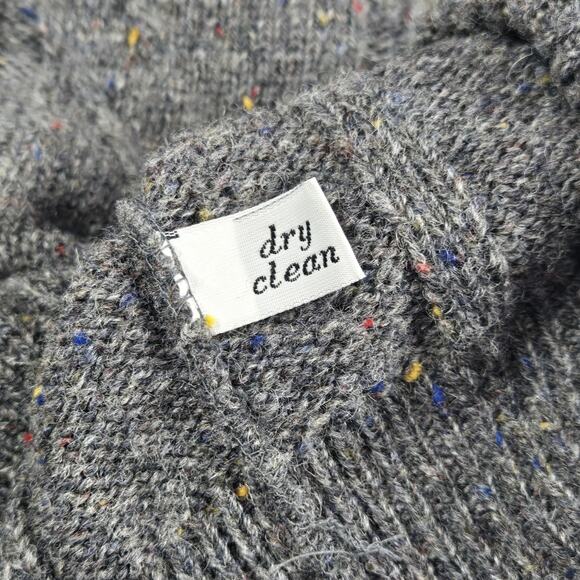 VTG Pendleton Country Traditions Sweater Gray Cable Knit Mens XL Fisherman Wool - Picture 6 of 8